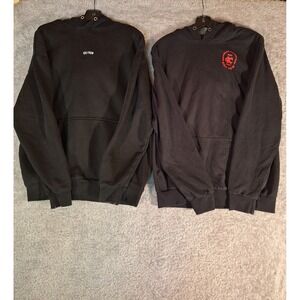 Kill Crew Mens Black Embroidered Logo Heavyweight Pullover Hoodie Lot of 2 XS